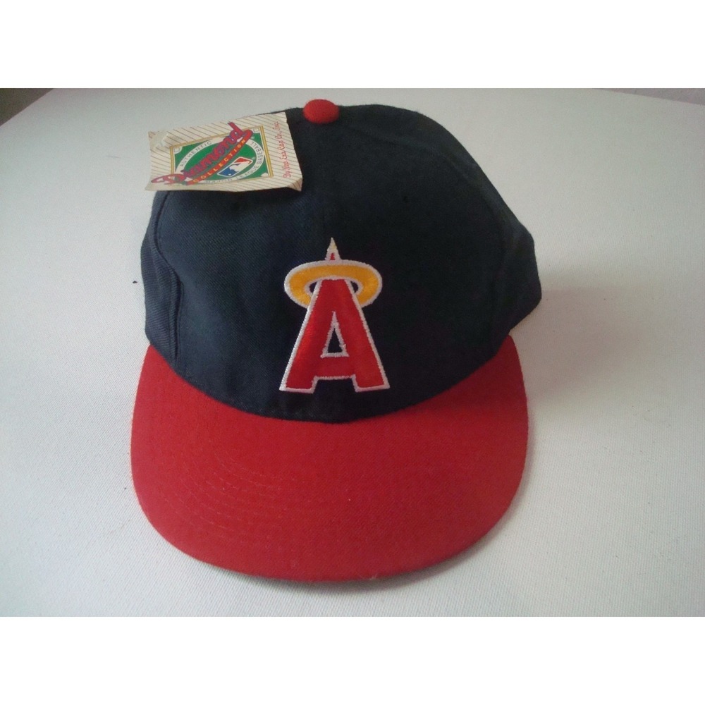 CALIFORNIA ANGELS NEW ERA 90S 7 1/8 FITTED    HAT CAP DEADSTOCK  VINTAGE T9‎